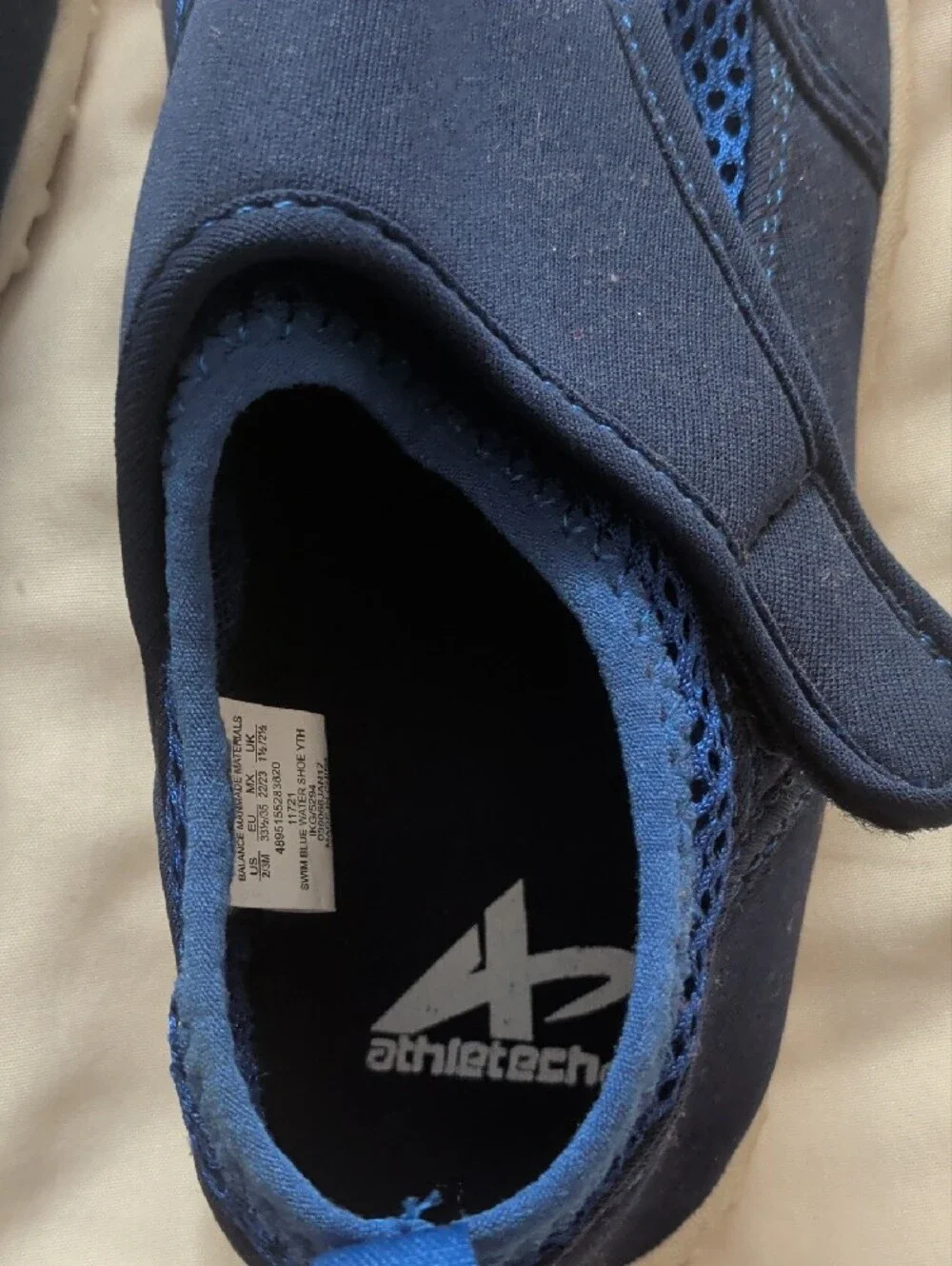 Athletech Navy Blue Slip-On Water Shoes Kids
